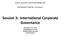 Session 3: International Corporate Governance