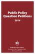 Public Policy Question Petitions