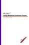 Prosci. Change Management Certification Program. Informational Packet