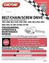 BELT/CHAIN/SCREW DRIVE