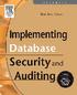 Implementing Database Security and Auditing