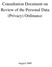 Consultation Document on Review of the Personal Data (Privacy) Ordinance