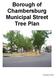 Borough of Chambersburg Municipal Street Tree Plan