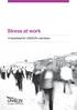 Stress at work. A factsheet for UNISON members