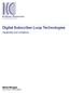 Digital Subscriber Loop Technologies