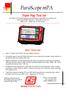 ParaScope mpa. www.fetest.com. Main Features. Large 7 bright touch-screen LCD and rugged enclosure.