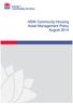 NSW Community Housing Asset Management Policy August 2014
