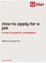 How to apply for a job