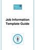 Job Information Template Guide