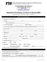 Application for Bachelor of Science in Nursing (BSN)