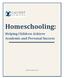 Homeschooling: Helping Children Achieve Academic and Personal Success