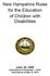 New Hampshire Rules for the Education of Children with Disabilities