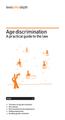 Age discrimination. A practical guide to the law. Inside