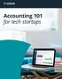 Accounting 101 for tech startups