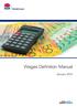 Wages Definition Manual