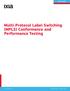 WHITE PAPER. Multi-Protocol Label Switching (MPLS) Conformance and Performance Testing