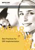 Best Practices for ERP Implementation. An Epicor White Paper