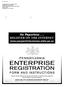 Go Paperless... REGISTER ON THE INTERNET. www.paopenforbusiness.state.pa.us PENNSYLVANIA ENTERPRISE REGISTRATION FORM AND INSTRUCTIONS