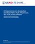 ESTABLISHING AN ENABLING ENVIRONMENT FOR FINANCIAL SECTOR DEVELOPMENT