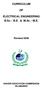CURRICULUM. ELECTRICAL ENGINEERING B.Sc. / B.E. & M.Sc. / M.E.