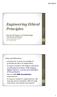 Engineering Ethical Principles