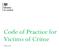 Code of Practice for Victims of Crime