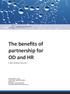 The benefits of partnership for OD and HR