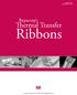 Distributor Pricing Effective January 1, 2011. Repacorp s. Thermal Transfer. Ribbons. Thermal Transfer, Color and Flexible Packaging Ribbons