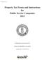 Property Tax Forms and Instructions for Public Service Companies 2015