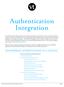 Authentication Integration