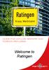 GUIDE FOR ASYLUM SEEKERS AND FOREIGN REFUGEES. Welcome to Ratingen