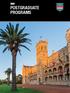 POSTGRADUATE PROGRAMS