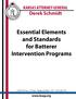 Essential Elements and Standards for Batterer Intervention Programs