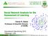 ALBERTA. Social Network Analysis for the Assessment of Learning UNIVERSITY OF. Osmar R. Zaïane Professor & Scientific Director of AICML