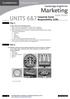 UNITS 6&7. Marketing. Corporate Social Responsibility (CSR) Cambridge English for. Professional English. Part 1. Part 2