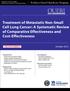 Treatment of Metastatic Non-Small Cell Lung Cancer: A Systematic Review of Comparative Effectiveness and Cost-Effectiveness