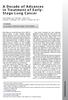 A Decade of Advances in Treatment of Early- Stage Lung Cancer