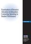 Examination of Resource Allocation in Education: Connecting Spending to Student Performance
