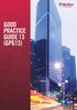 GOOD PRACTICE GUIDE 13 (GPG13)