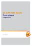 Q2 & HY 2012 Results Press release. 6 August 2012