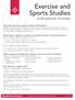 Exercise and Sports Studies at Benedictine University