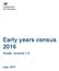 Early years census 2016. Guide, version 1.0