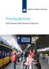 Priority decision. High-Frequency Rail Transport Programme