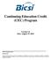 Continuing Education Credit (CEC) Program