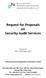 Request for Proposals on Security Audit Services