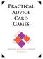 Practical Advice Card Games