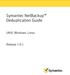 Symantec NetBackup Deduplication Guide