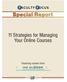 11 Strategies for Managing Your Online Courses