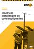 Electrical installations on construction sites