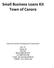 Small Business Loans Kit Town of Canora